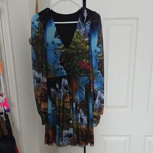 BLACKMILK TERMINA SHEER ZELDA ROMANCE DRESS SZ SMALL